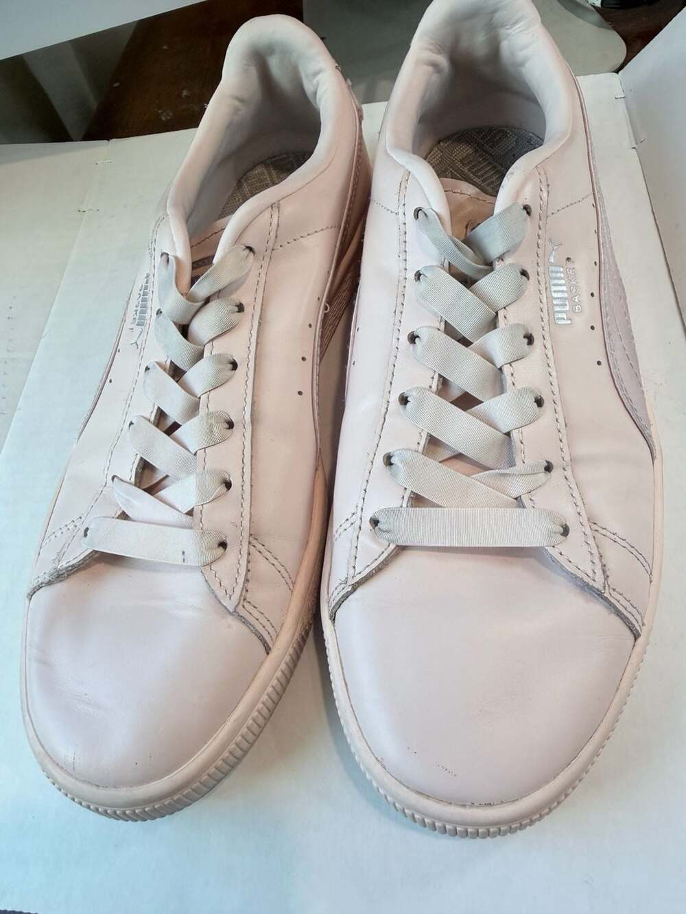 Puma Basket Bow Size 9 Pearl Pink Sneakers
